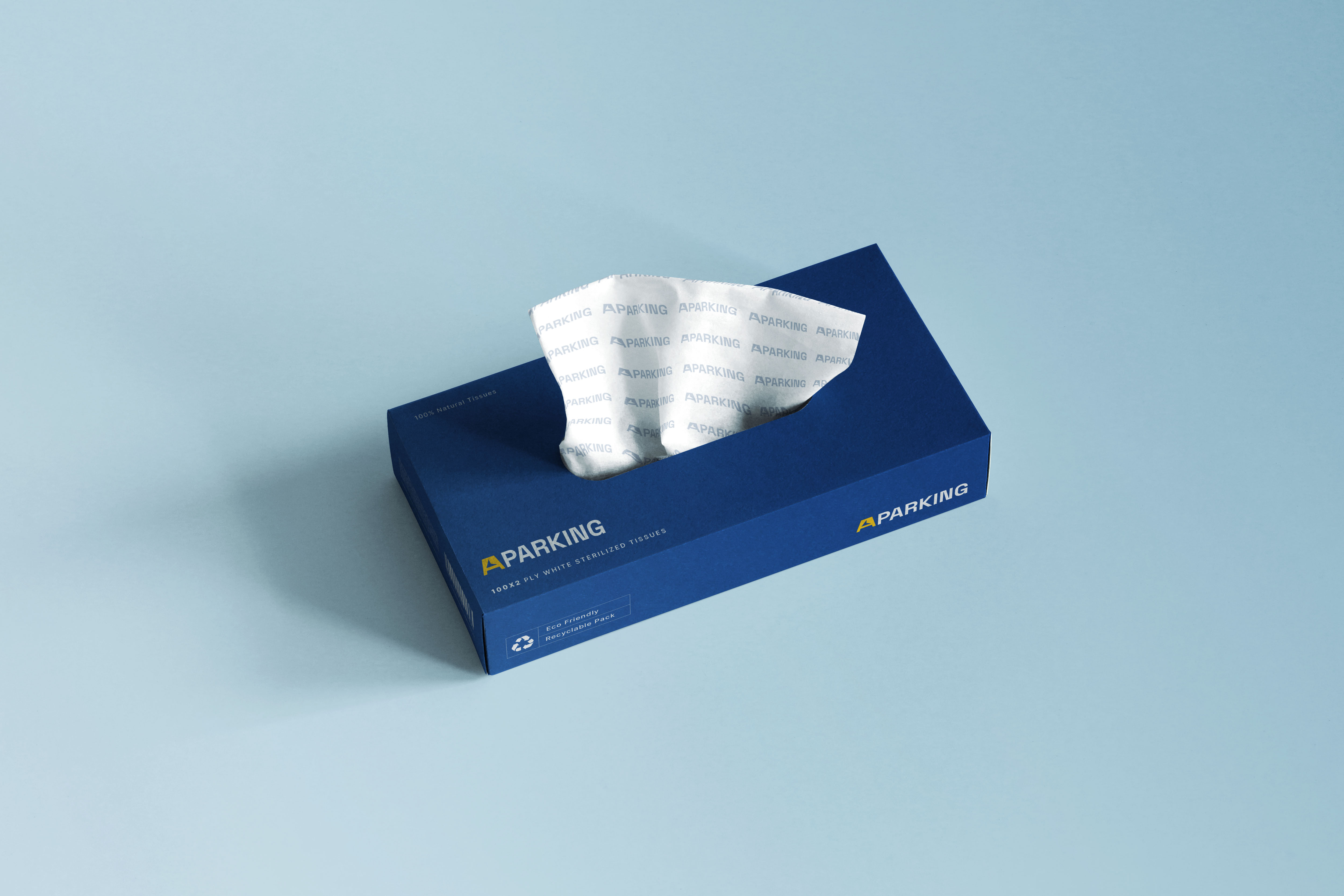 Aparking 停車位預定應用程序app品牌形象設計vi設計。藍黃科技風