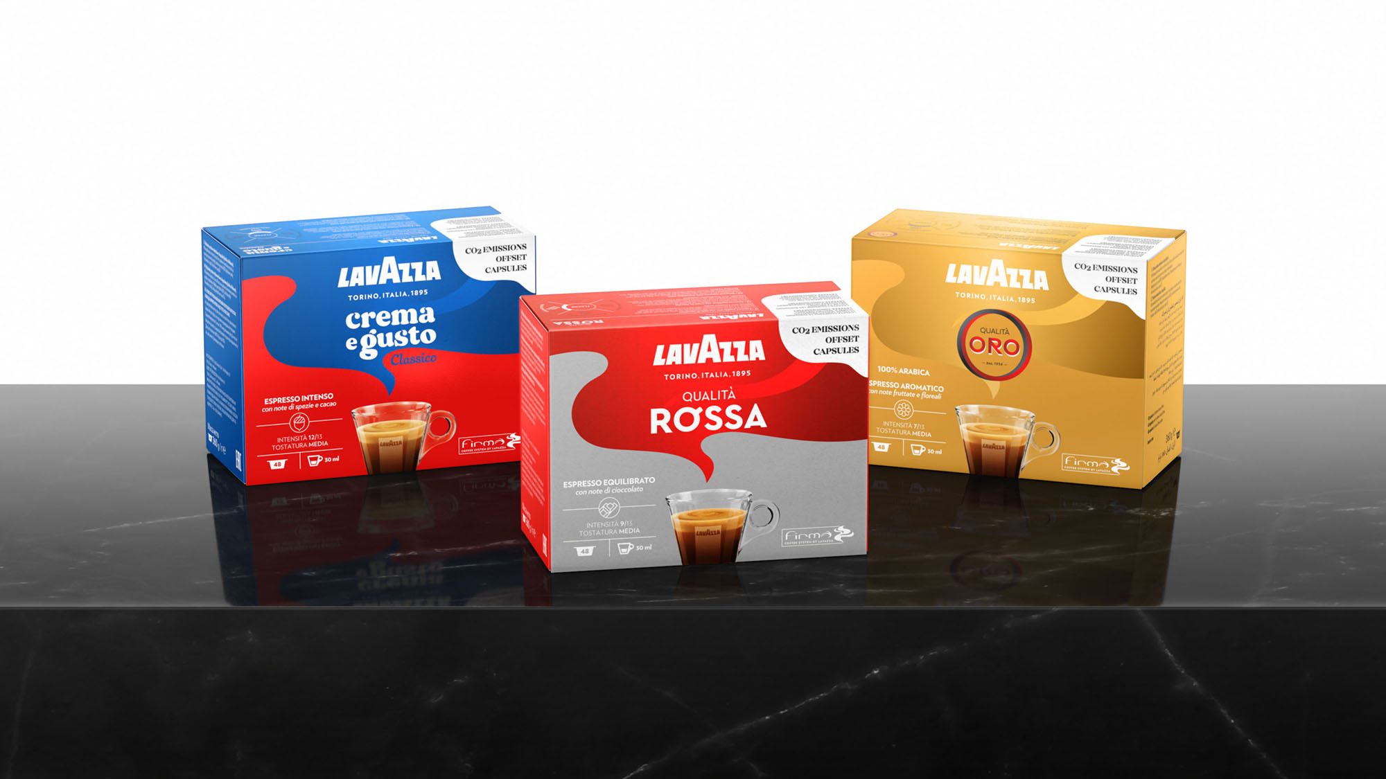 Lavazza Blue 膠囊咖啡包裝設計