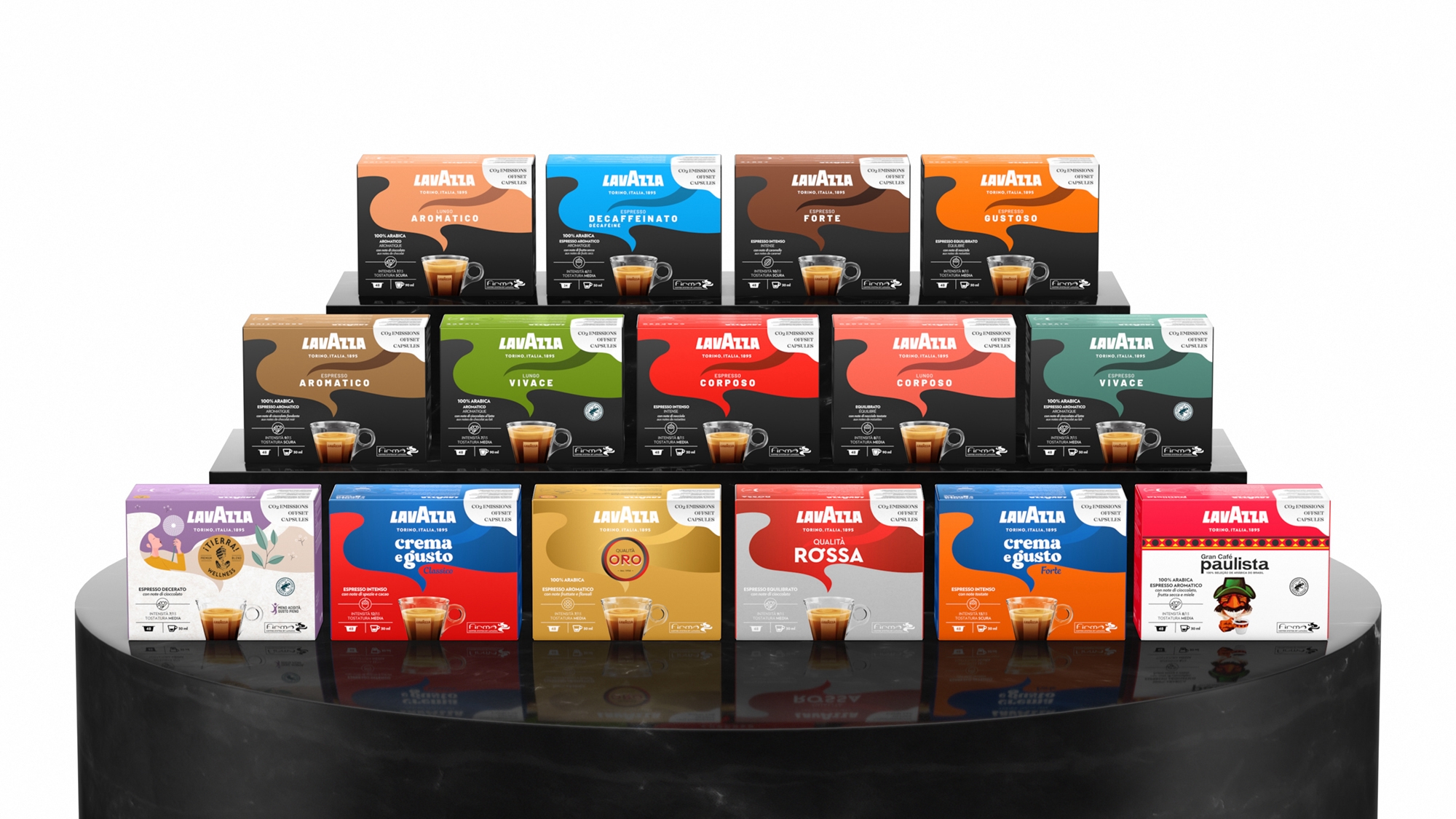 Lavazza Blue 膠囊咖啡包裝設計