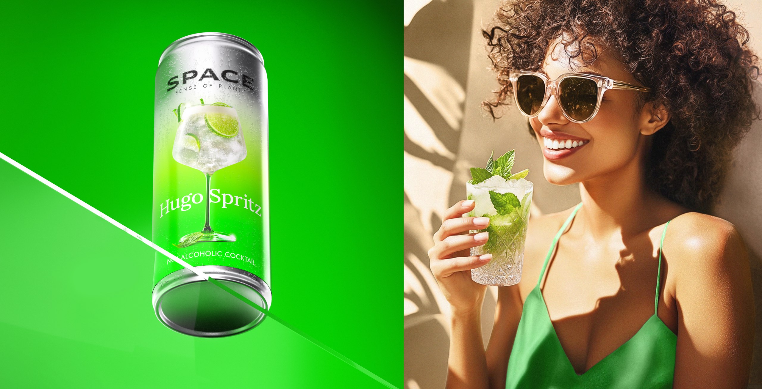 Space 精釀無酒精飲料包裝設計,銀色加變色現代太空風格 Space 精釀無酒精飲料包裝設計,銀色加變色現代太空風格