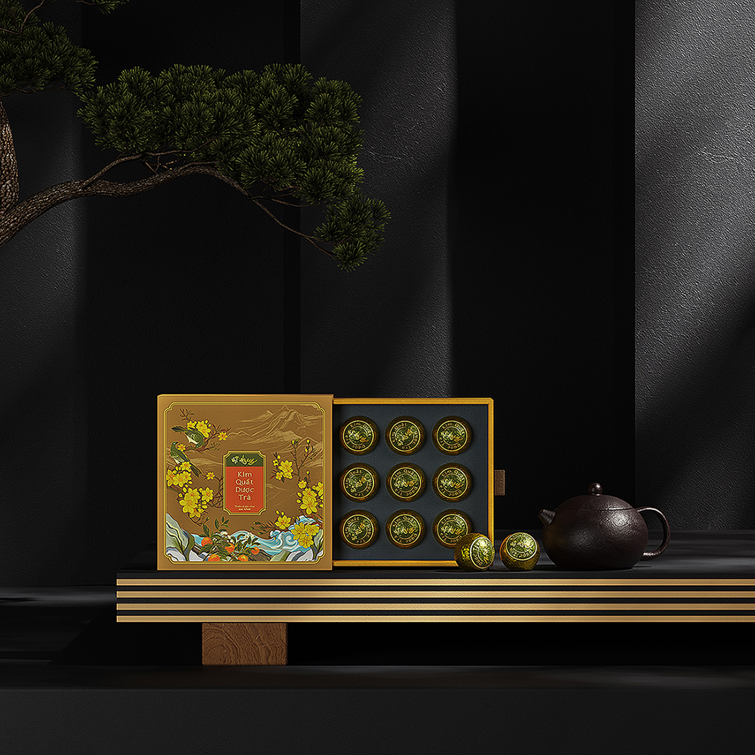 Mi Hyang“美香”小青柑金橘藥茶禮盒包裝設(shè)計。中式風格花鳥插畫 Mi Hyang“美香”小青柑金橘藥茶禮盒包裝設(shè)計。中式風格花鳥插畫