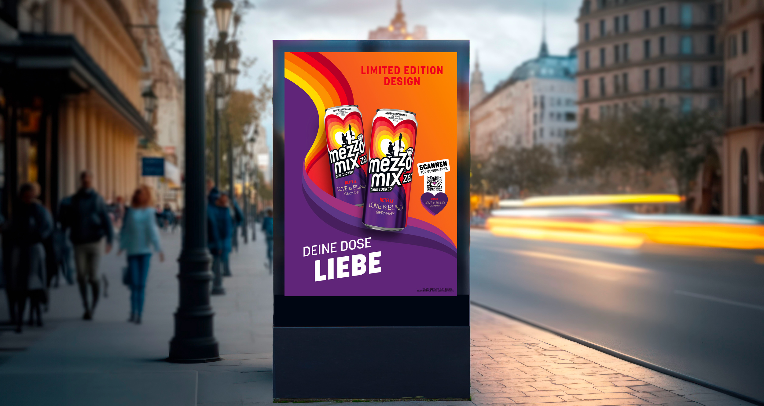 Mezzo Mix 橙子味可樂飲料贊助熱門劇集《盲目愛情》熱烈風(fēng)格廣告設(shè)計(jì)