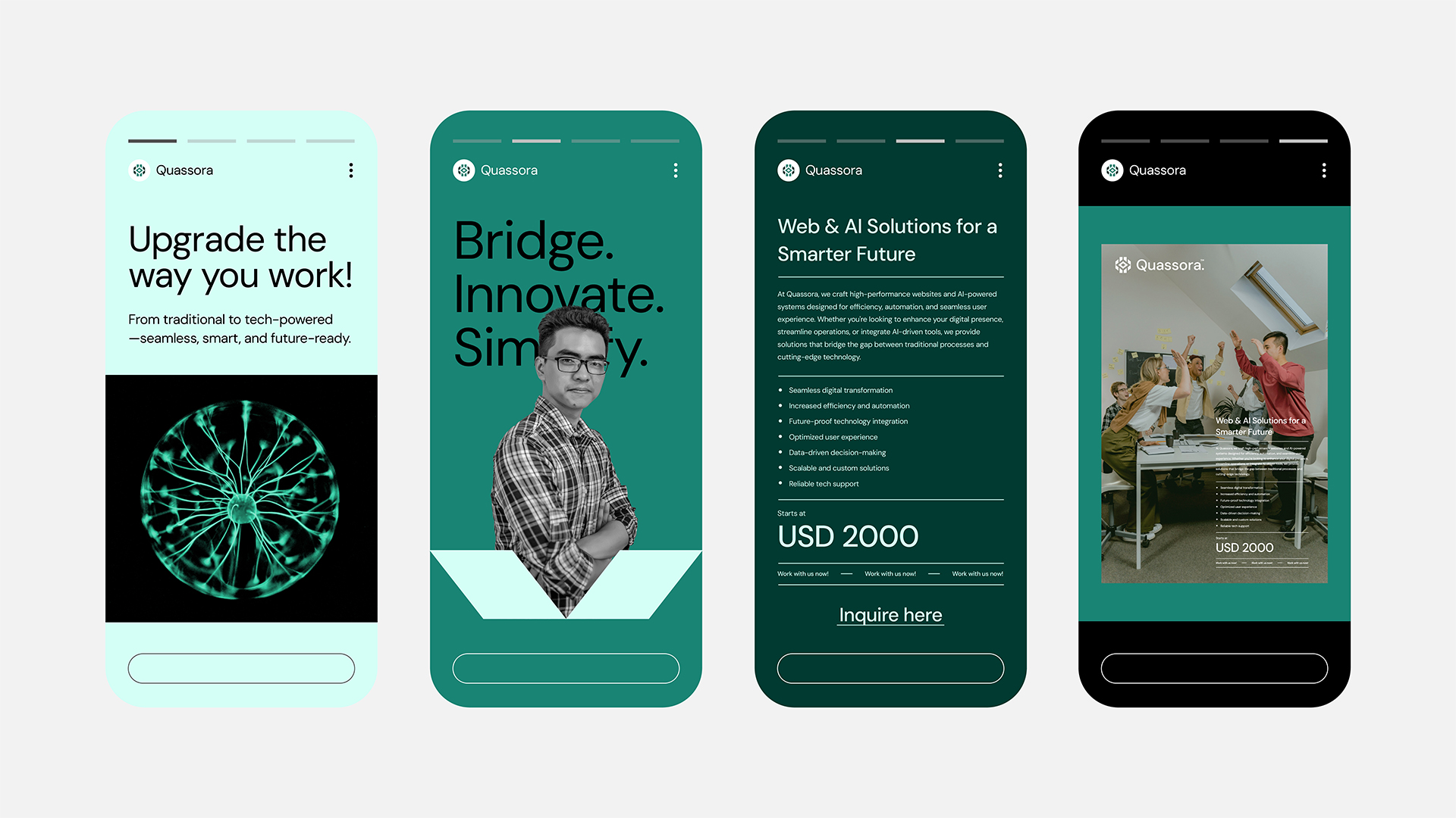 Quassora IT科技初創(chuàng)公司logo設(shè)計視覺識別vi設(shè)計,芯片與編碼元素 Quassora IT科技初創(chuàng)公司logo設(shè)計視覺識別vi設(shè)計,芯片與編碼元素