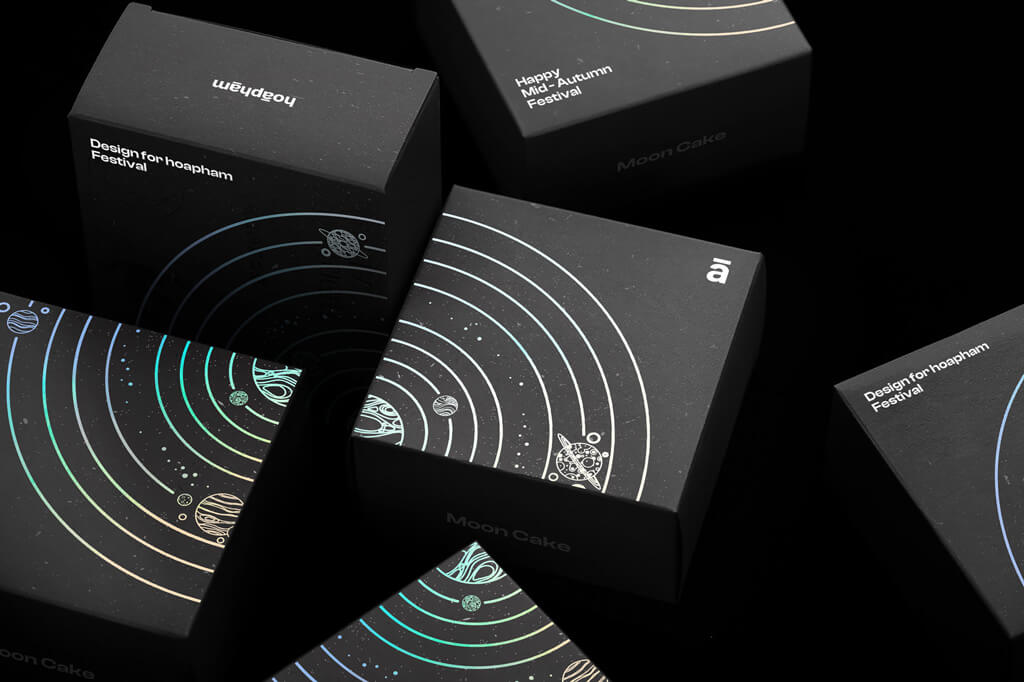 以元素宇宙為靈感的中秋月餅禮盒包裝設(shè)計(jì)