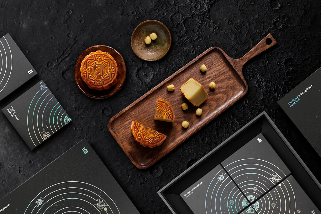 以元素宇宙為靈感的中秋月餅禮盒包裝設(shè)計(jì)