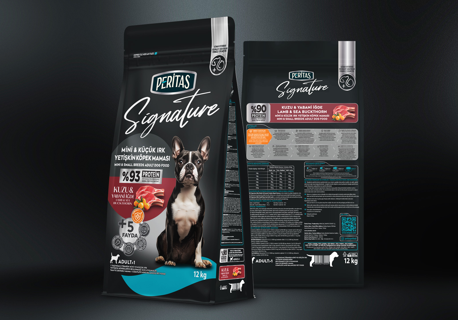 Peritas 寵物食品包裝設(shè)計(jì)，黑色奢華風(fēng)格