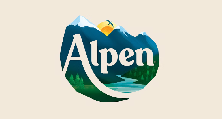 Alpen早餐谷物麥片打造新品牌與logo設(shè)計阿爾卑斯山插畫元素 Alpen早餐谷物麥片打造新品牌與logo設(shè)計阿爾卑斯山插畫元素