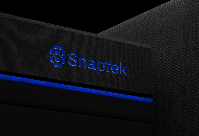 Snaptek 人工智能尖端科技品牌S字母logo設(shè)計(jì)vi設(shè)計(jì)，藍(lán)色科技風(fēng)