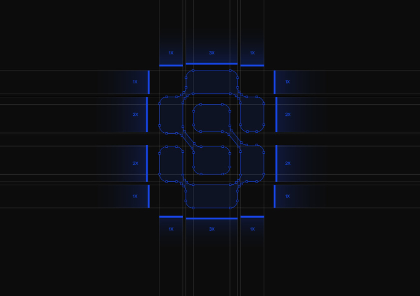 Snaptek 人工智能尖端科技品牌S字母logo設(shè)計(jì)vi設(shè)計(jì)，藍(lán)色科技風(fēng)