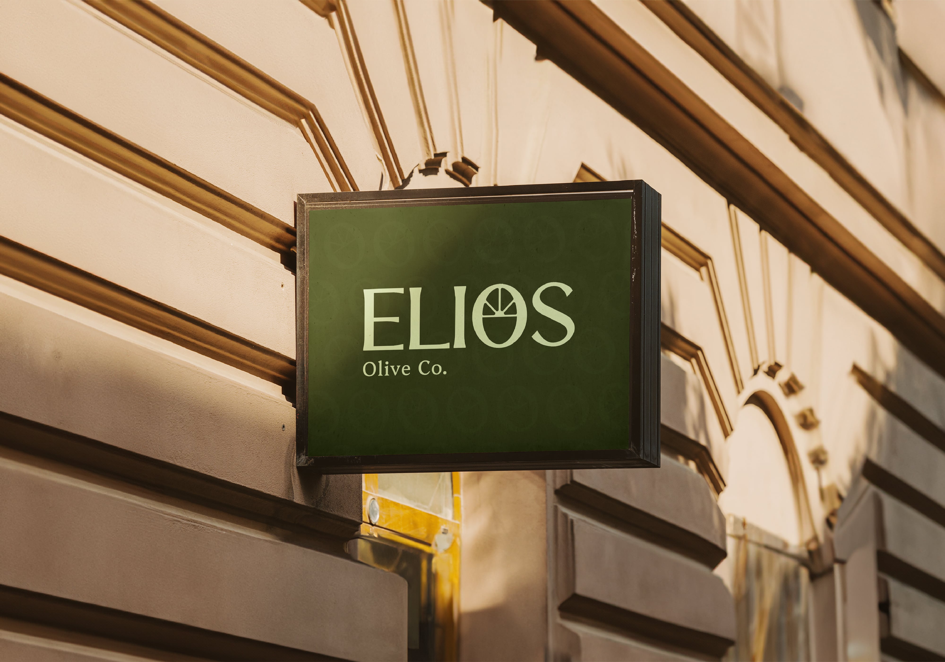 Elios代表文化和傳統(tǒng)橄欖油品牌logo設(shè)計包裝設(shè)計，自然清新風(fēng)格