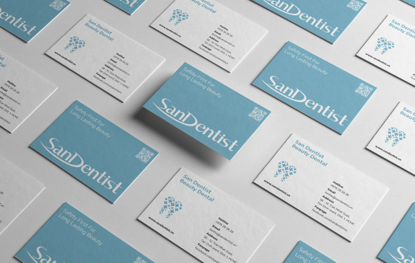 SanDentist 美容牙科品牌形象vi設計,清新風格突出安全與美麗 SanDentist 美容牙科品牌形象vi設計,清新風格突出安全與美麗