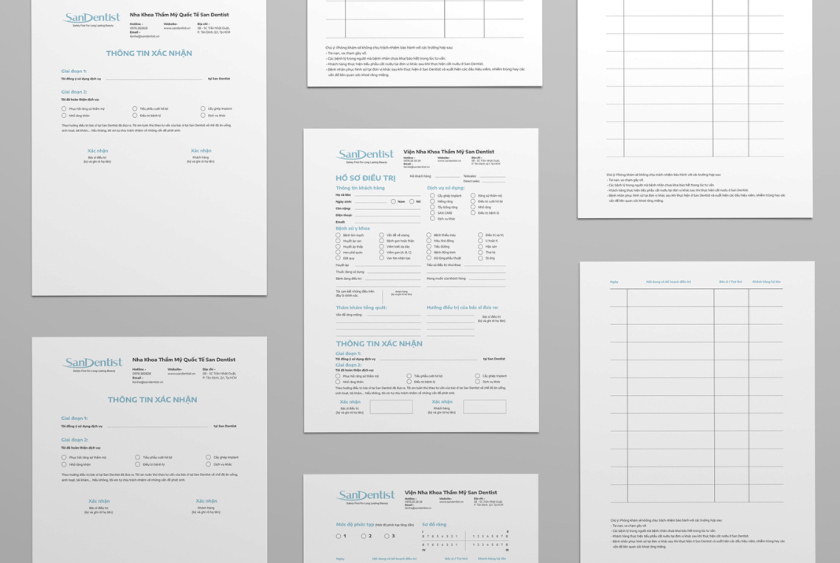 SanDentist 美容牙科品牌形象vi設計,清新風格突出安全與美麗 SanDentist 美容牙科品牌形象vi設計,清新風格突出安全與美麗