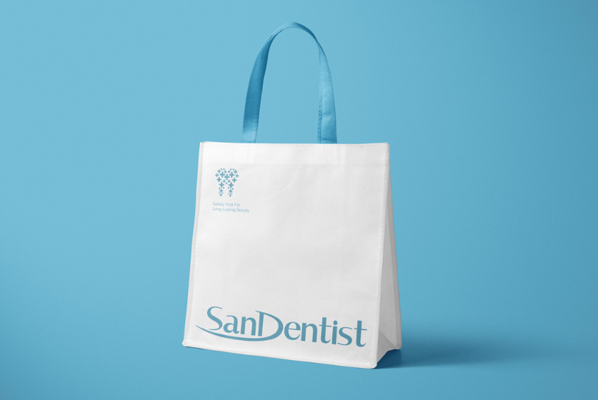 SanDentist 美容牙科品牌形象vi設計,清新風格突出安全與美麗 SanDentist 美容牙科品牌形象vi設計,清新風格突出安全與美麗