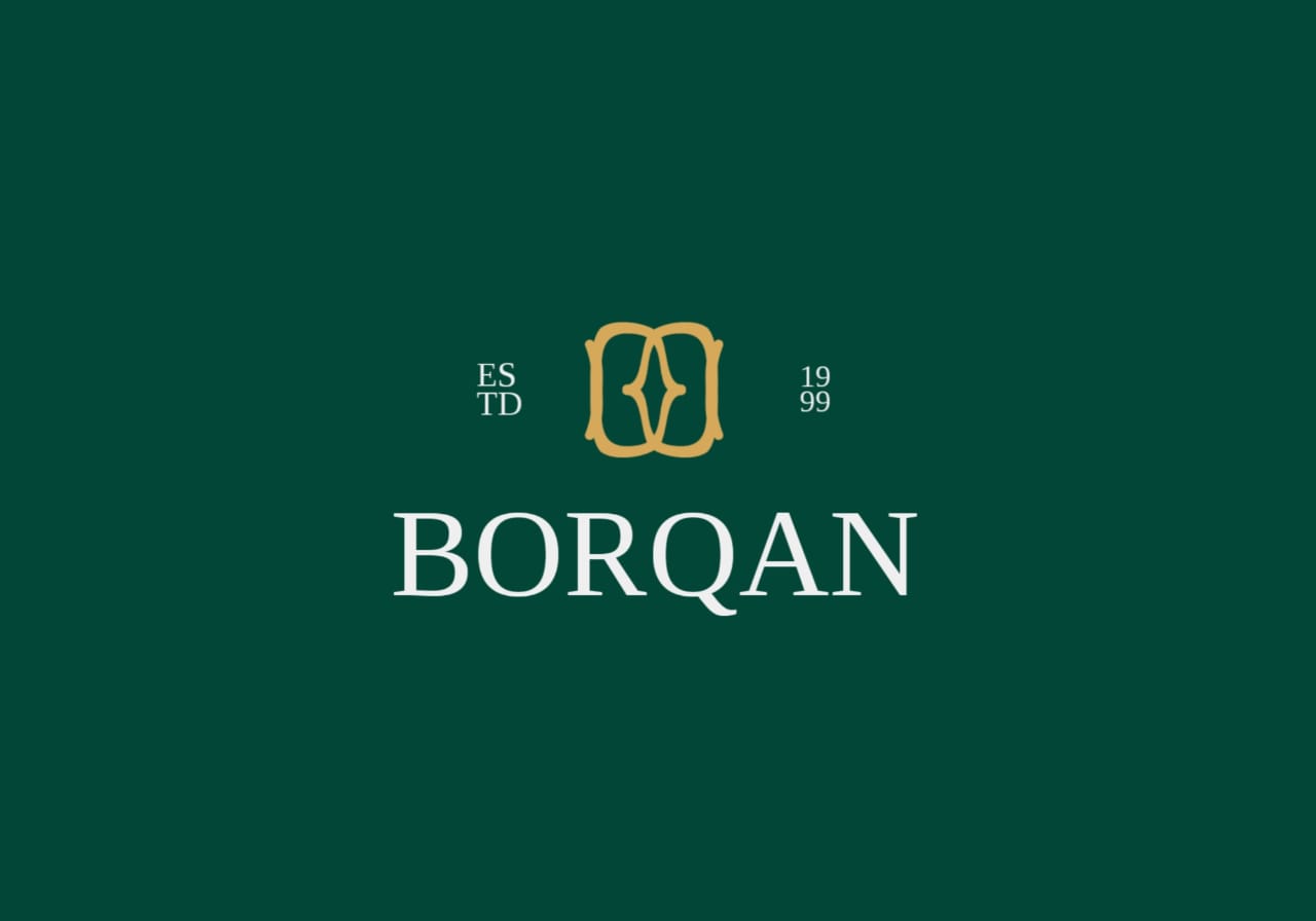 Borqan珠寶品牌logo形象設(shè)計(jì),兩個(gè)字母B合并負(fù)空間星形