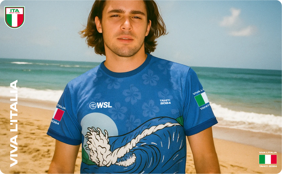 世界沖浪聯(lián)盟Teahupo''''''''o 2024 年WSL奧運服裝品牌視覺設(shè)計-上海品牌設(shè)計公司