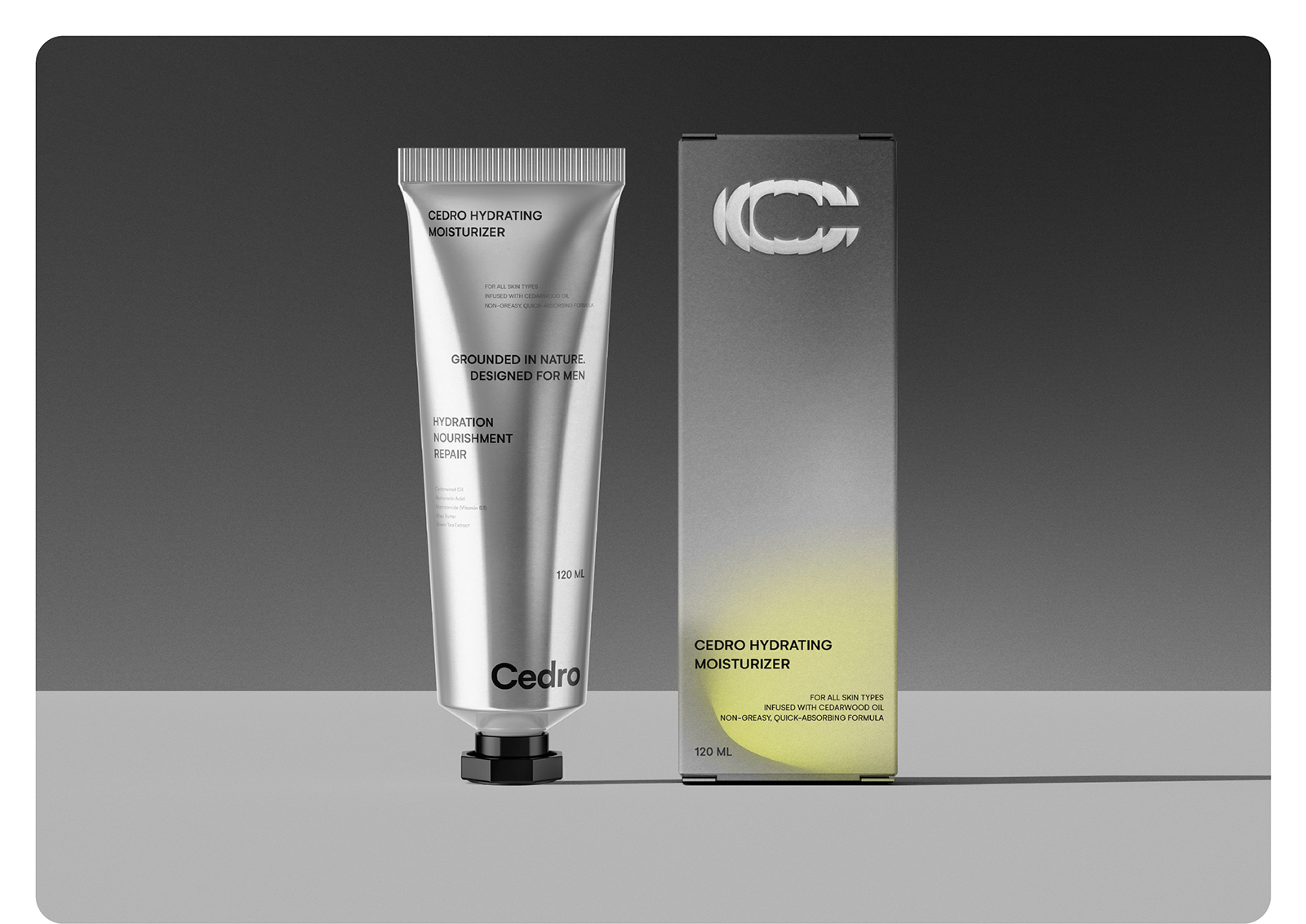 Cedro 男性護膚品品牌創(chuàng)建(潔面乳保濕霜精華液)-命名logo設(shè)計銀色包裝設(shè)計 Cedro 男性護膚品品牌創(chuàng)建(潔面乳保濕霜精華液)-命名logo設(shè)計銀色包裝設(shè)計