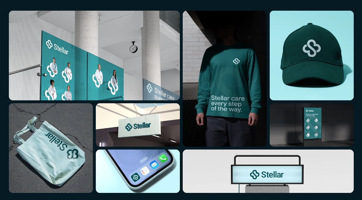 Stellar 醫(yī)院logo設(shè)計vi設(shè)計,融合多個醫(yī)療元素-上海logo設(shè)計公司 Stellar 醫(yī)院logo設(shè)計vi設(shè)計,融合多個醫(yī)療元素-上海logo設(shè)計公司