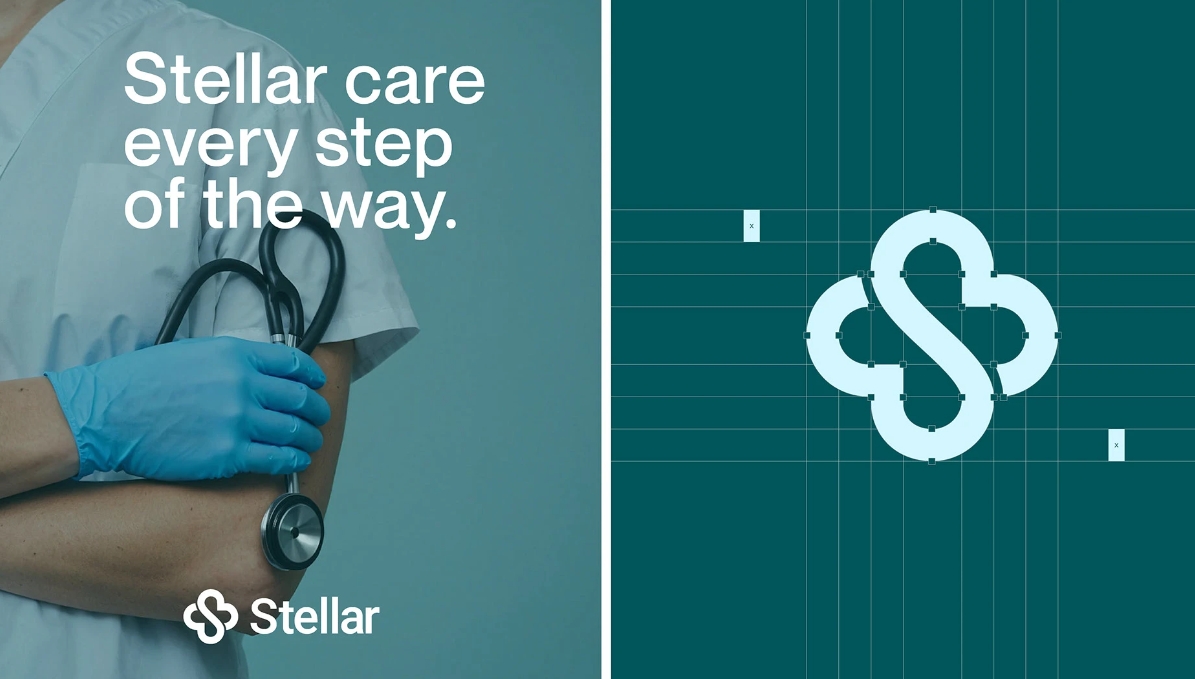 Stellar 醫(yī)院logo設(shè)計vi設(shè)計,融合多個醫(yī)療元素-上海logo設(shè)計公司 Stellar 醫(yī)院logo設(shè)計vi設(shè)計,融合多個醫(yī)療元素-上海logo設(shè)計公司