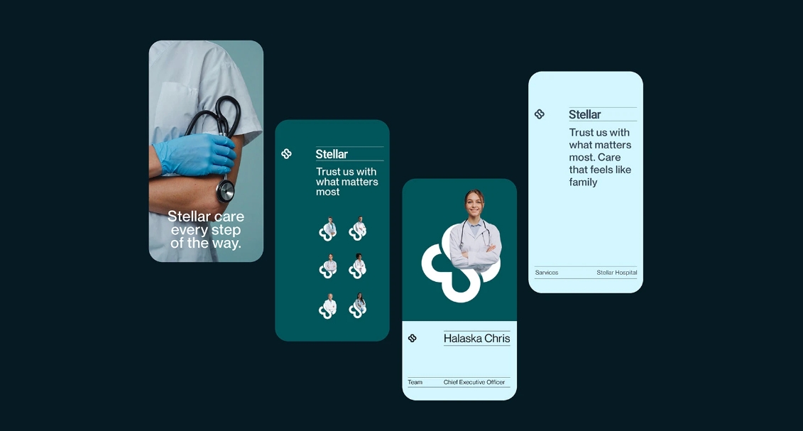 Stellar 醫(yī)院logo設(shè)計vi設(shè)計,融合多個醫(yī)療元素-上海logo設(shè)計公司 Stellar 醫(yī)院logo設(shè)計vi設(shè)計,融合多個醫(yī)療元素-上海logo設(shè)計公司