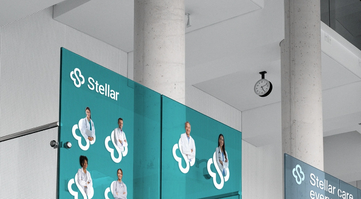 Stellar 醫(yī)院logo設(shè)計vi設(shè)計,融合多個醫(yī)療元素-上海logo設(shè)計公司 Stellar 醫(yī)院logo設(shè)計vi設(shè)計,融合多個醫(yī)療元素-上海logo設(shè)計公司