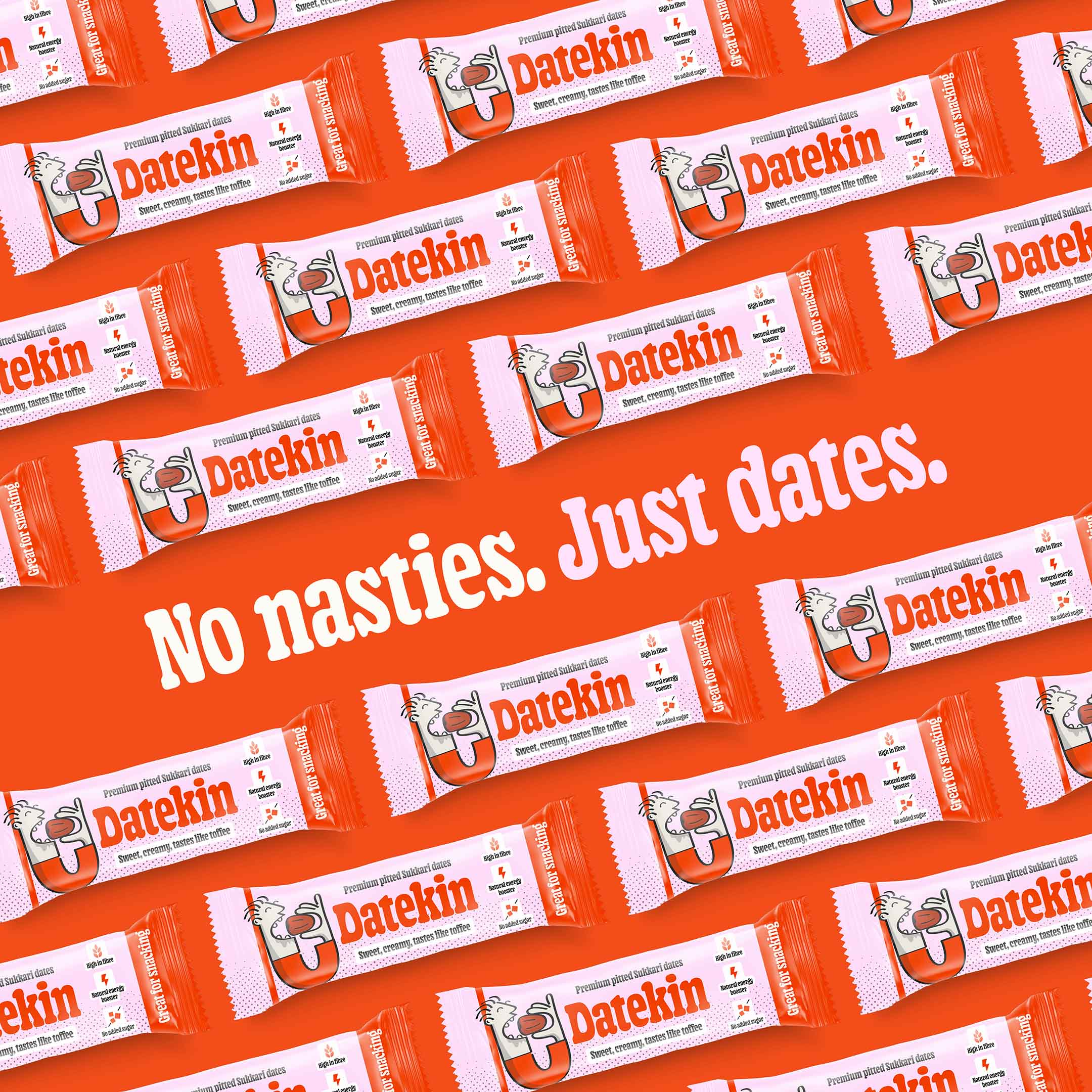 英國(guó)零食品牌Datekin品牌創(chuàng)建策劃塑造包裝設(shè)計(jì)，崇尚快樂(lè)多彩和毫不掩飾的享受