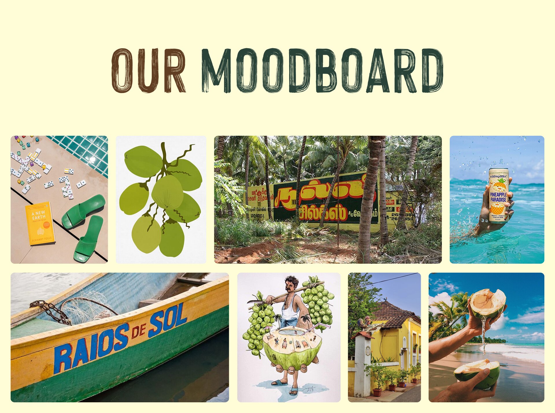 B Natural 椰子水包裝設(shè)計(jì)自然水彩綠色風(fēng)格-上海包裝設(shè)計(jì)公司