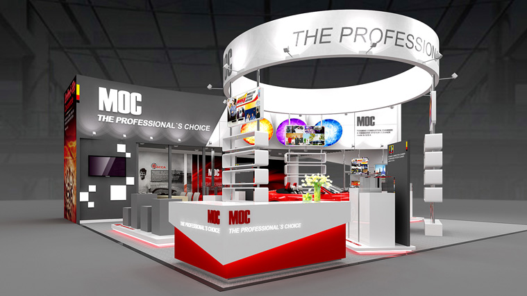 美國MOC汽車養(yǎng)護品展會展臺設(shè)計