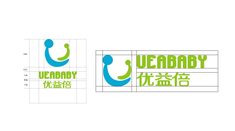 UEABABY優(yōu)益倍嬰兒護膚品品牌命名、logo設(shè)計-上海嬰童logo設(shè)計公司4