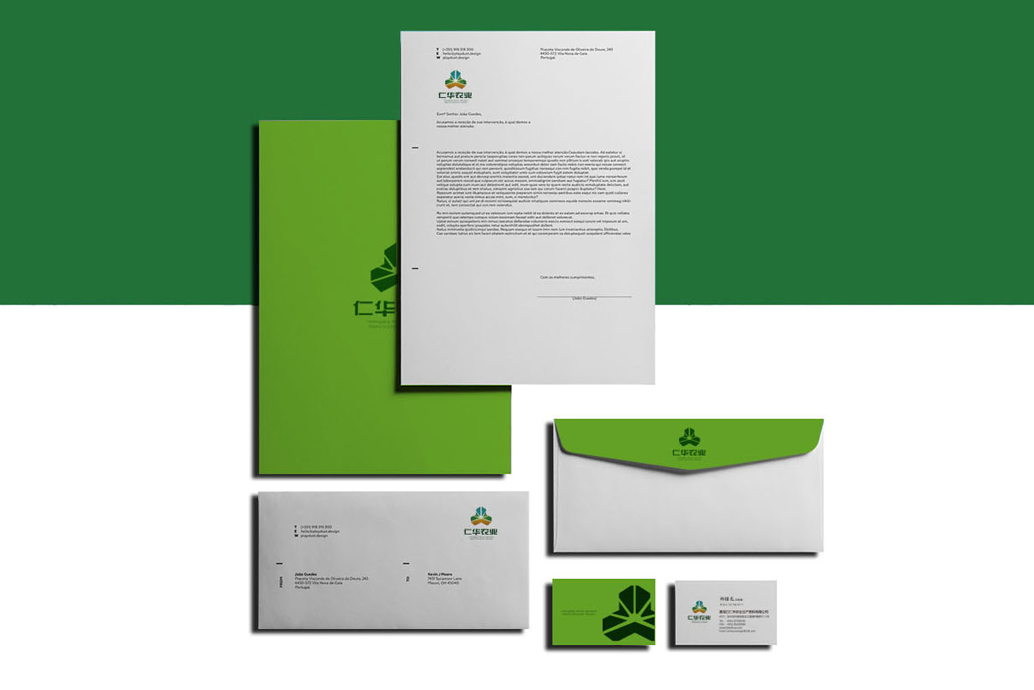 仁華農(nóng)業(yè)公司品牌logo設(shè)計VI設(shè)計