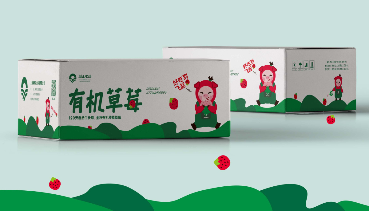 涌禾農(nóng)場有機草莓包裝設計