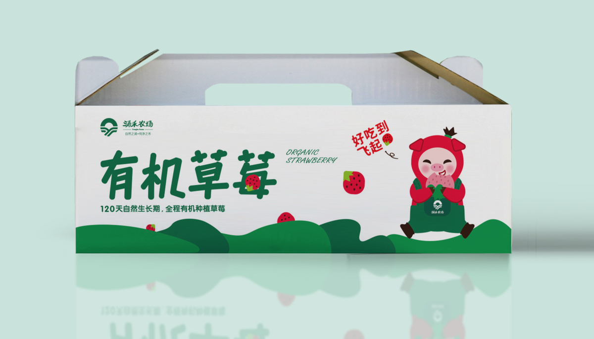涌禾農(nóng)場有機草莓包裝設(shè)計