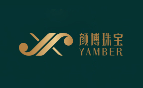 YAMBER顏博珠寶logo設(shè)計