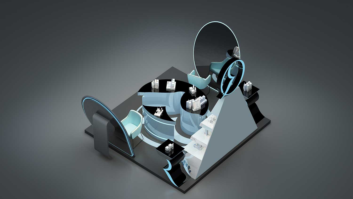 RFANNA瑞梵納化妝品專賣店空間設計