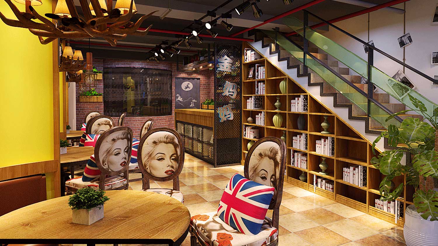 金媽媽時尚餐飲品牌設(shè)計與空間設(shè)計