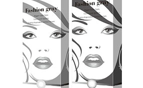 韓國科爾視美瞳隱形眼鏡“時尚灰”系列產(chǎn)品包裝設(shè)計