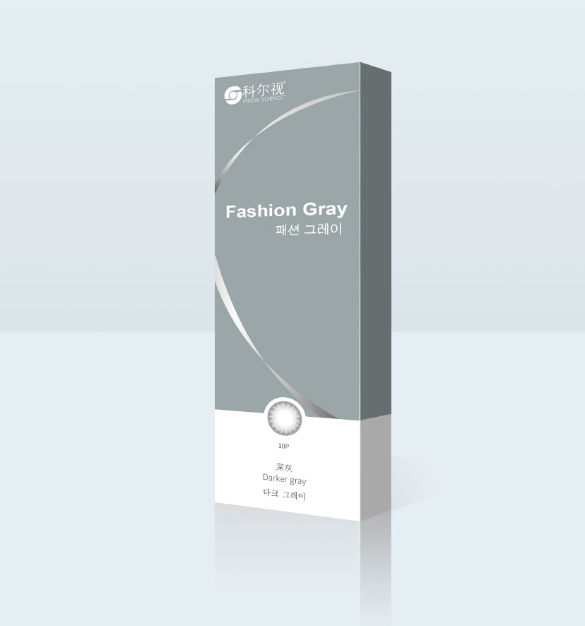 韓國科爾視美瞳隱形眼鏡“時尚灰”系列產(chǎn)品包裝設(shè)計