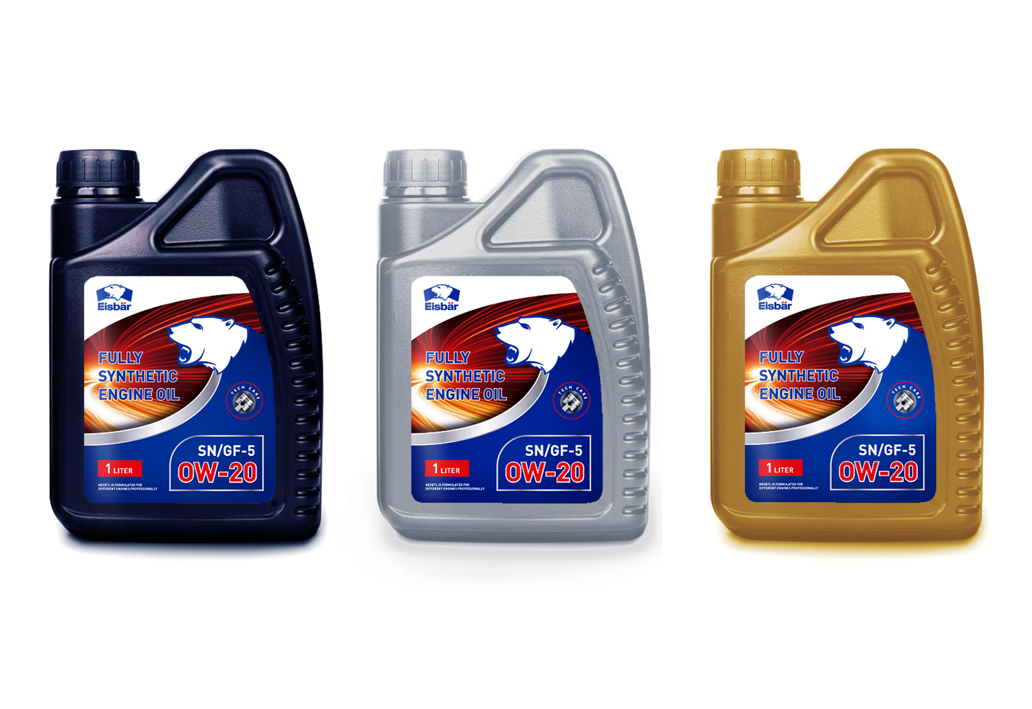 北極熊潤滑油品牌logo設計包裝設計