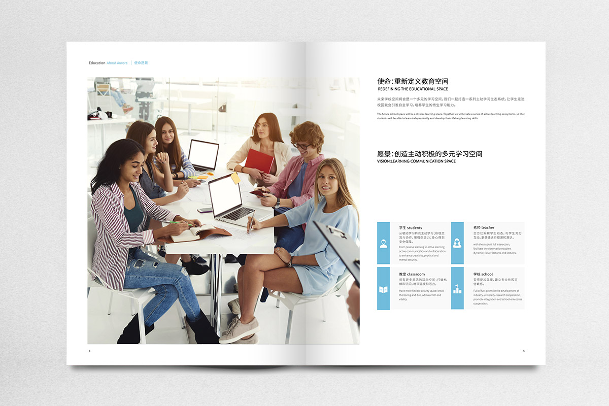 震旦集團(tuán)教育家具宣傳畫冊(cè)策劃設(shè)計(jì)