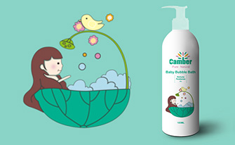 康貝小女孩系列兒童護(hù)膚品包裝設(shè)計(jì)-上海包裝設(shè)計(jì)公司