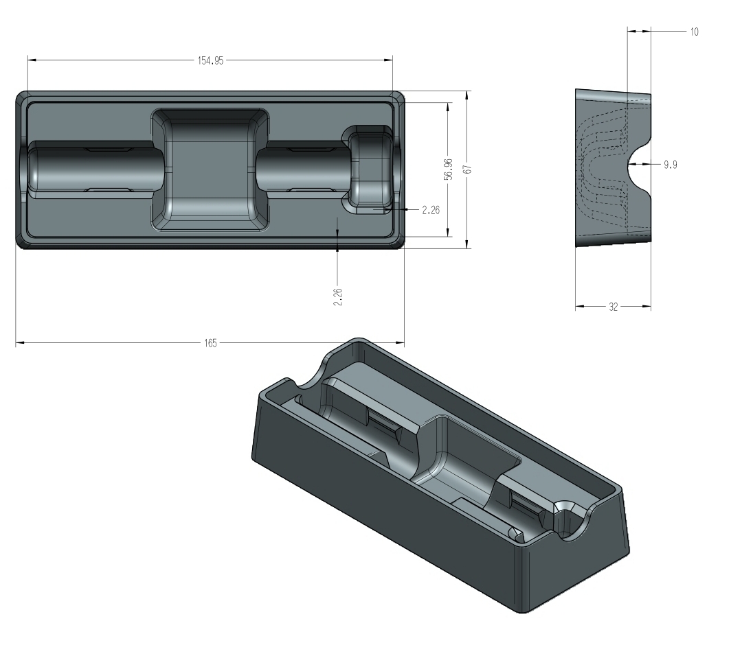 frontier前沿生物特立帕肽注射筆出口產(chǎn)品包裝設(shè)計(jì)內(nèi)襯設(shè)計(jì)
