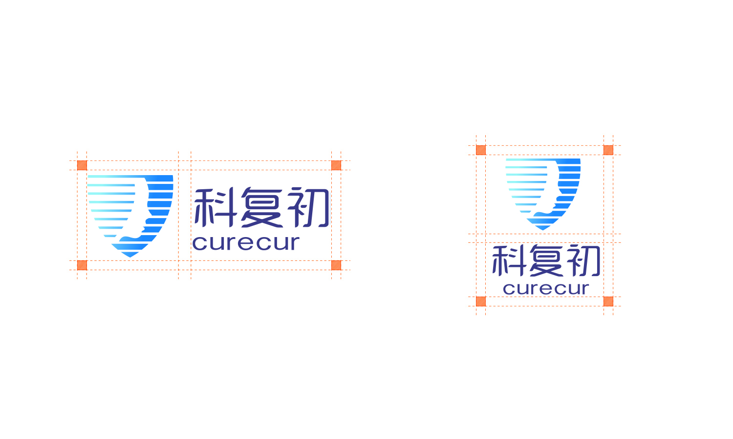 科復(fù)初curecur數(shù)字頜面美容整形醫(yī)療材料中英文品牌命名與設(shè)計
